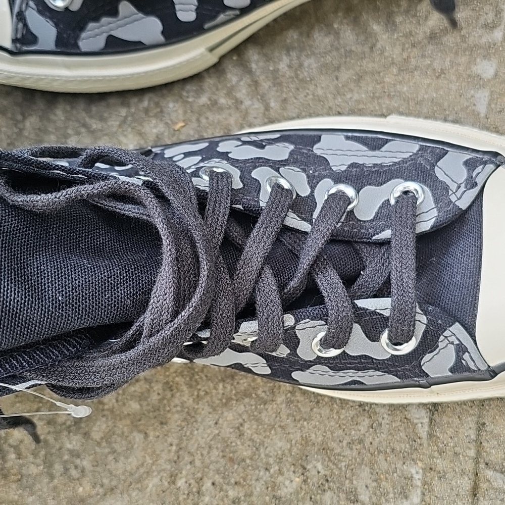 Converse Chuck 70 Hi trainers Black Reflective Leopard Print Sz 10.5W/8.5M NWOT - Picture 16 of 16